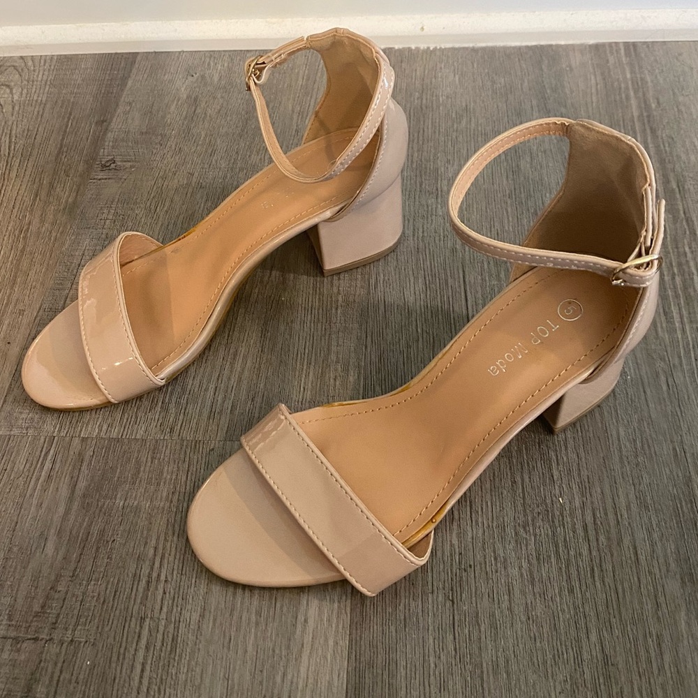 Patent Leather Nude Heels